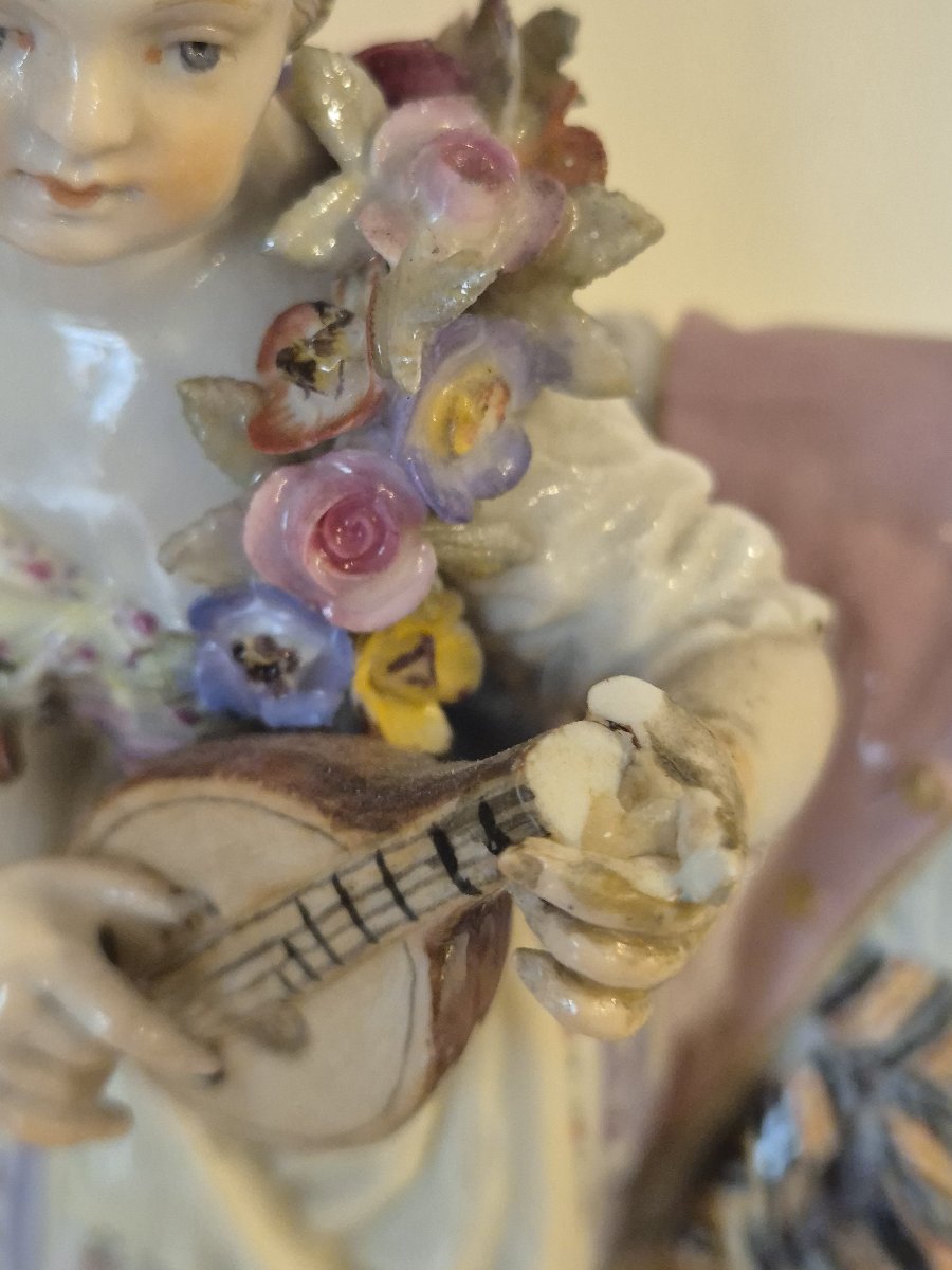 Quatres Saisons porcelaine Meissen debut XXéme siécle-photo-2