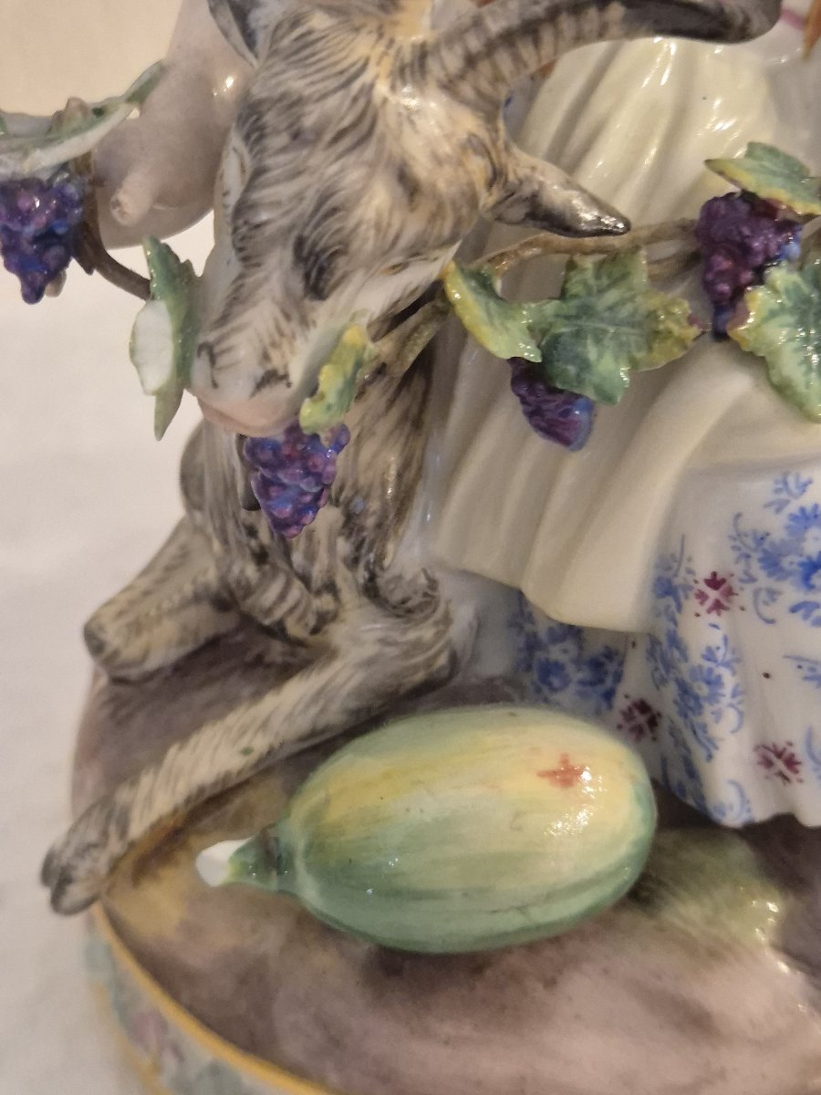 Quatres Saisons porcelaine Meissen debut XXéme siécle-photo-4