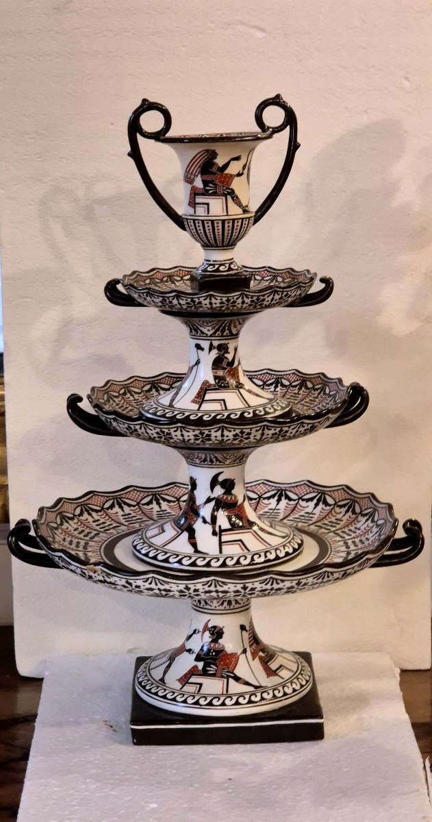 Three Tiers Stand, Naples, Giustiniani, "retour D'egypte," 19th Century-photo-2
