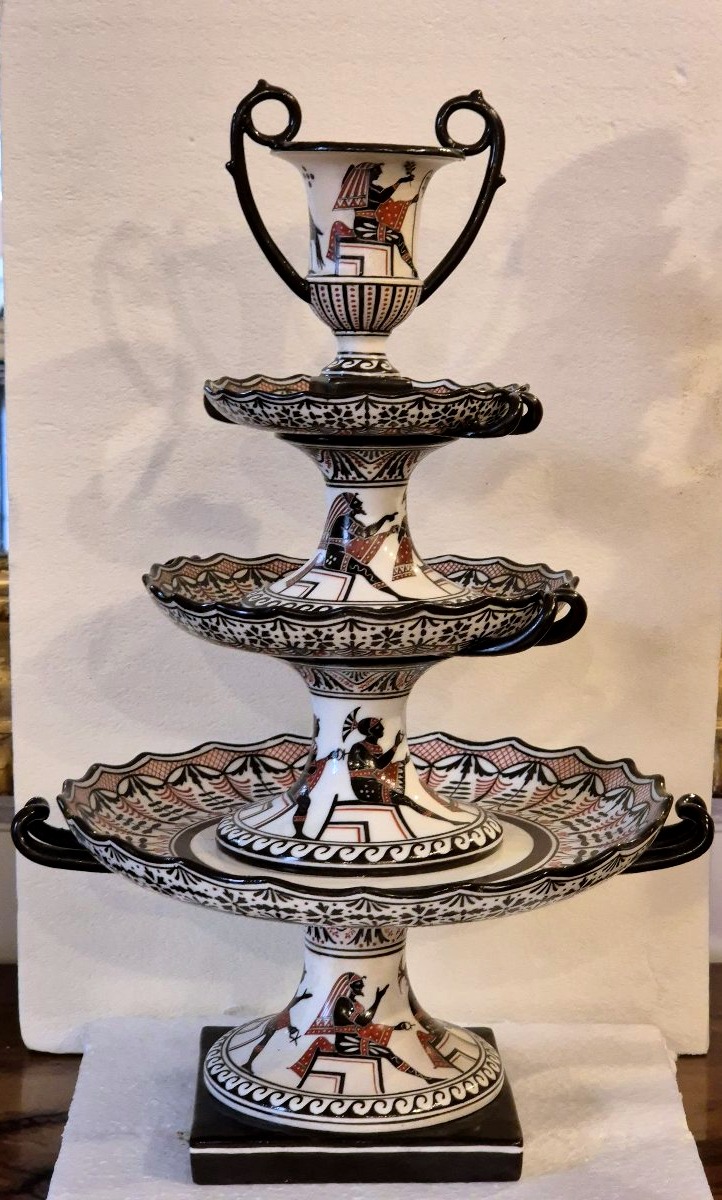 Three Tiers Stand, Naples, Giustiniani, "retour D'egypte," 19th Century