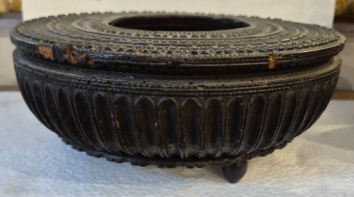 Boite à jeux et tabac en bois Napoleon XIXéme siécle Œuvres de prisonniers de guerre -photo-2