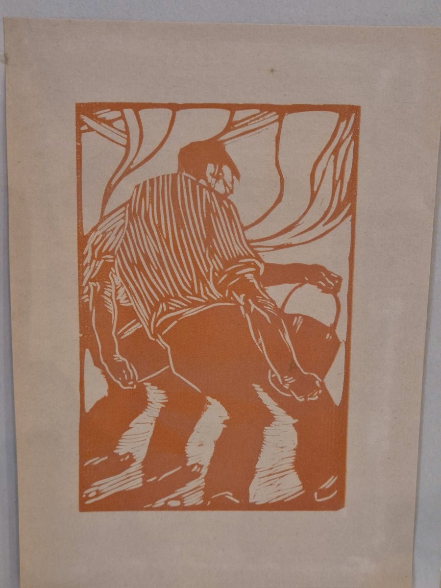 Trois gravures sur bois Publio Morbiducci XXéme siécle-photo-4