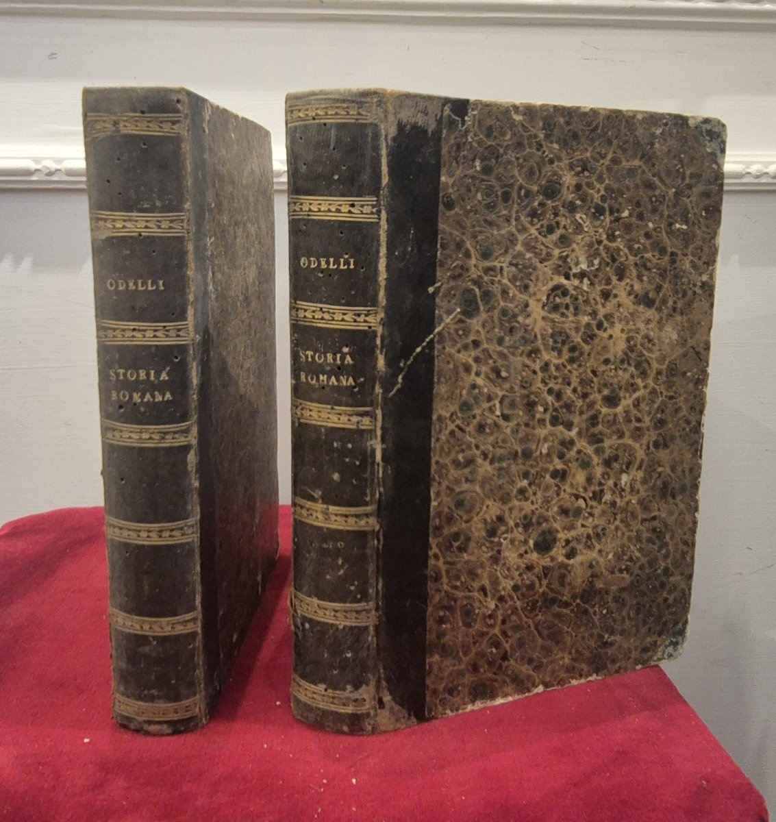 paire de faux livres avec une collection de sceaux, Italie XIXe Siècle . Grand Tour-photo-1