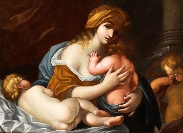 Allegory Of Charity, Painting, Florence, 17th Century -photo-2