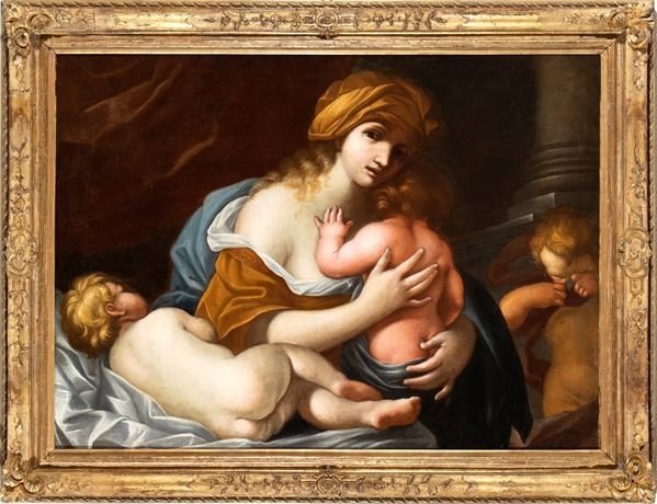 Allegory Of Charity, Painting, Florence, 17th Century 