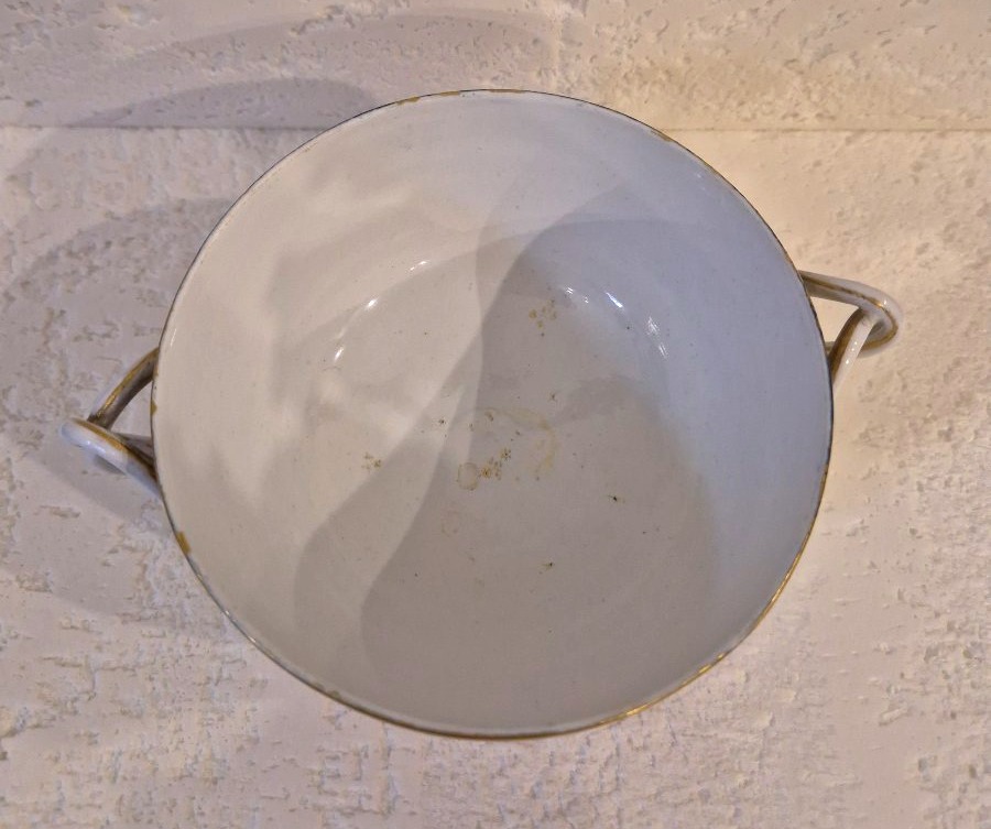Ecueille Tasse a bouillon porcelaine Doccia Fanciullacci XVIIIéme siécle -photo-4