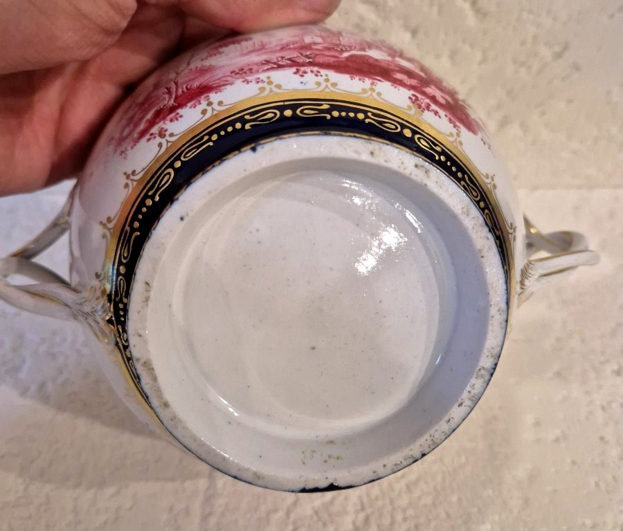 Ecueille Tasse a bouillon porcelaine Doccia Fanciullacci XVIIIéme siécle -photo-2
