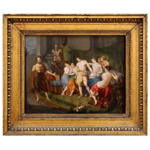 Socrates After Alcibiades , Painting By Luigia Pascoli Italy XIXth Century , Signed 