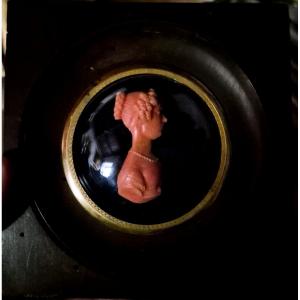 Wax Portrait Of A Lady Italy XIX Century Francesco Pozzi