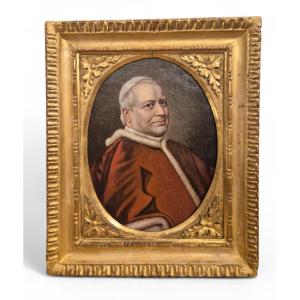 portrait du pape Pie IX, Tableau Rome XIXème Siècle Grand tour