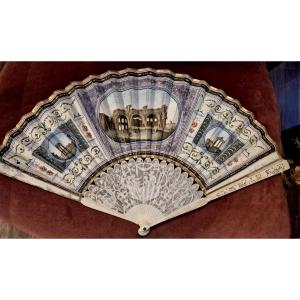 Grand Tour Fan Rome Basilica Of Maxentius XVIII Century