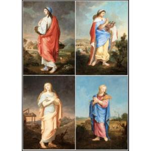 Allegories Of The Seasons, 19th-century Paintings 