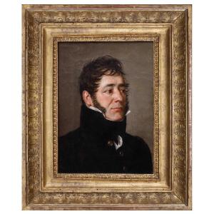 portrait d'un homme, Tableau parJ.B wicar , France italie XIXe Sièclè