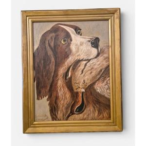 Dog With Prey, 19th-century Italian Painting