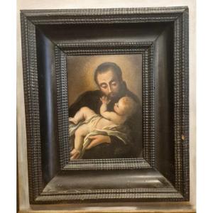 Saint Cajetan de Thiène, Tableau, Italie XVIIe Siècle