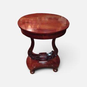 table de travail, Acajou , Italie XIXe Siècle
