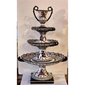 Three Tiers Stand, Naples, Giustiniani, "retour D'egypte," 19th Century