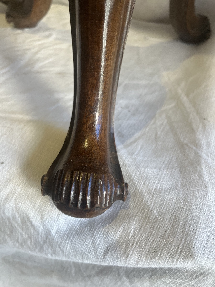 guéridon en noyer-photo-2