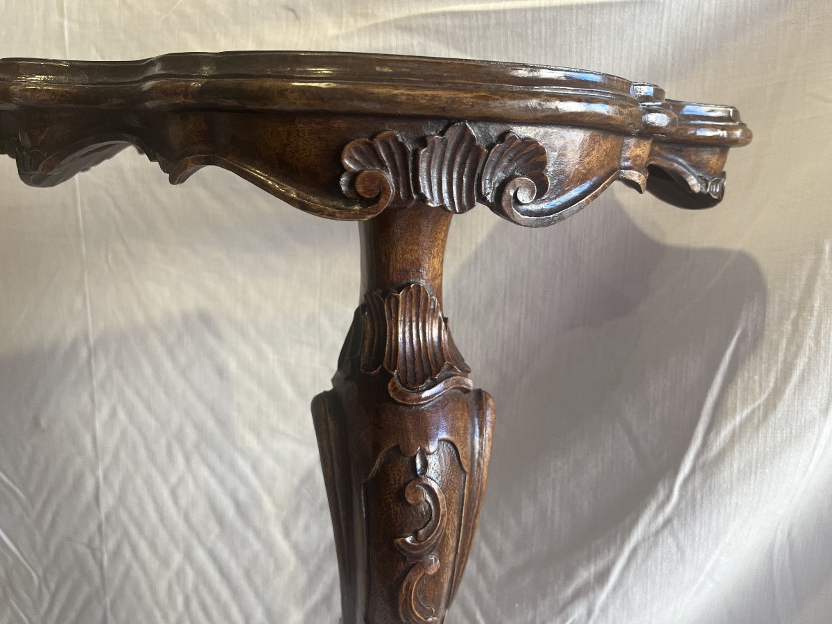 guéridon en noyer-photo-3