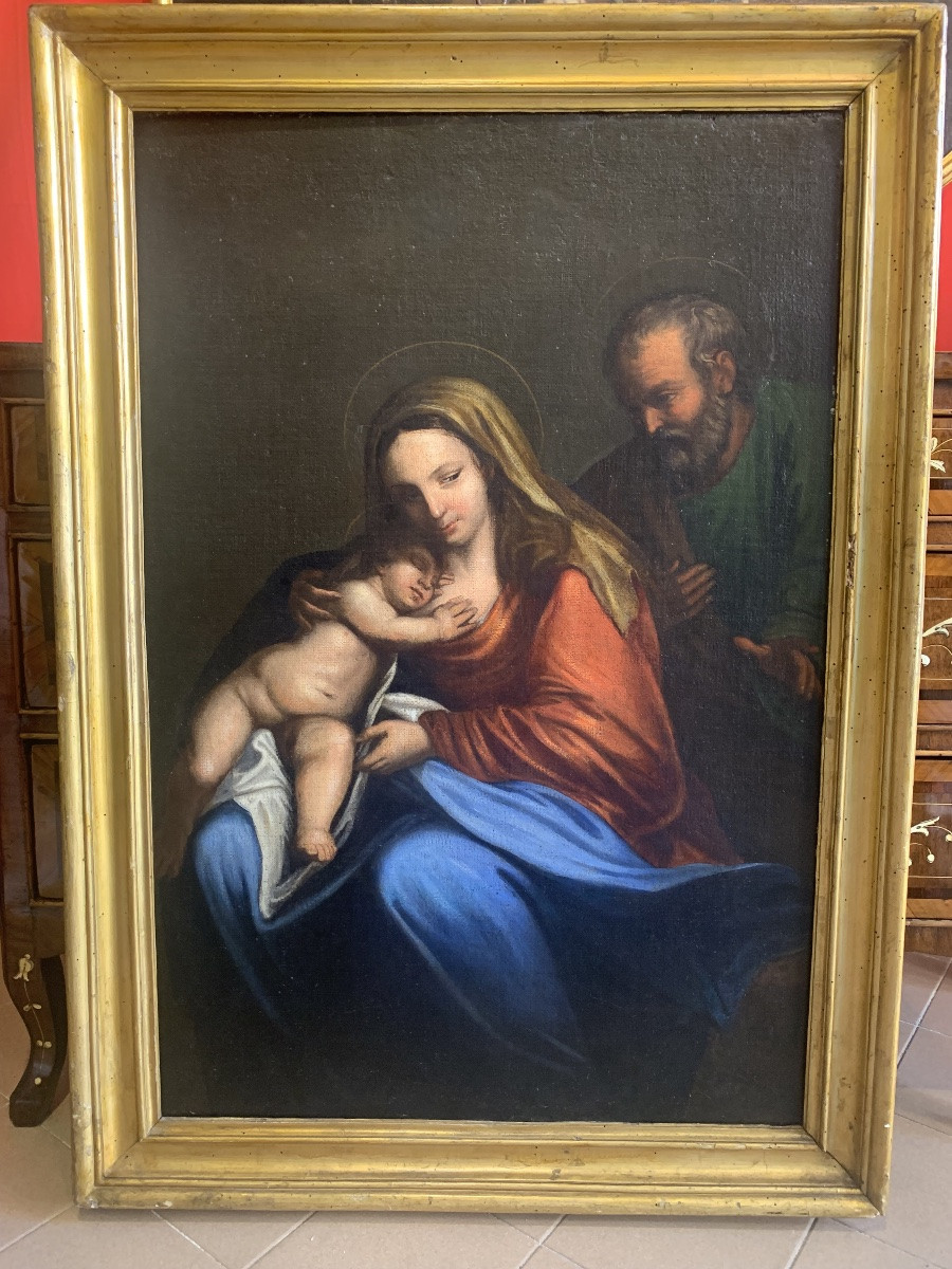 Painting Depicting The Holy Family -photo-2