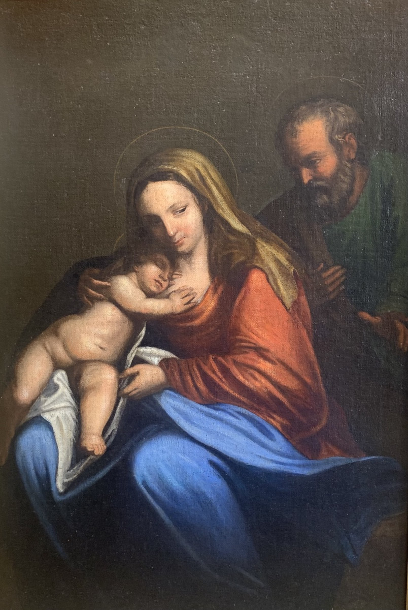Painting Depicting The Holy Family 