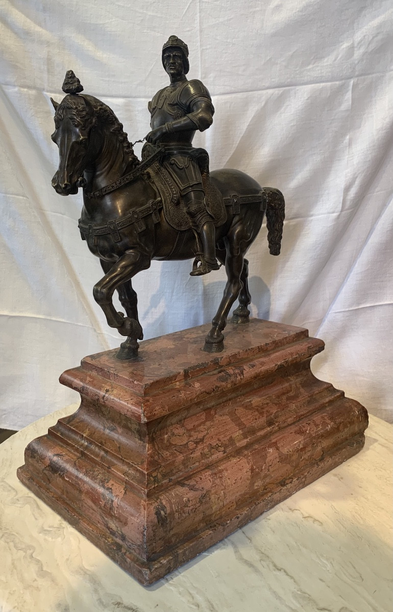 Bronze Depicting A Warrior On Horseback