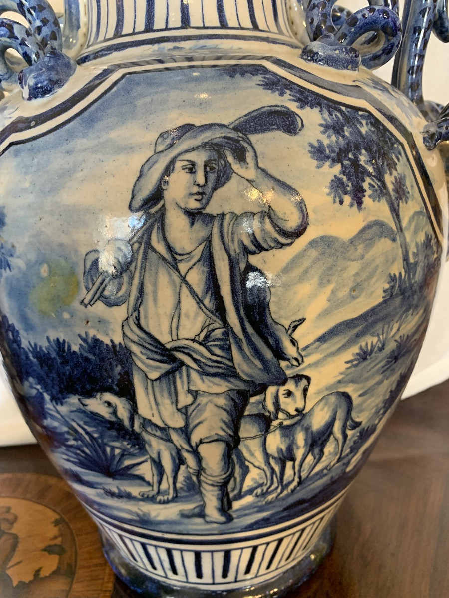 Pair Of Neapolitan Ceramic Potiche-photo-3