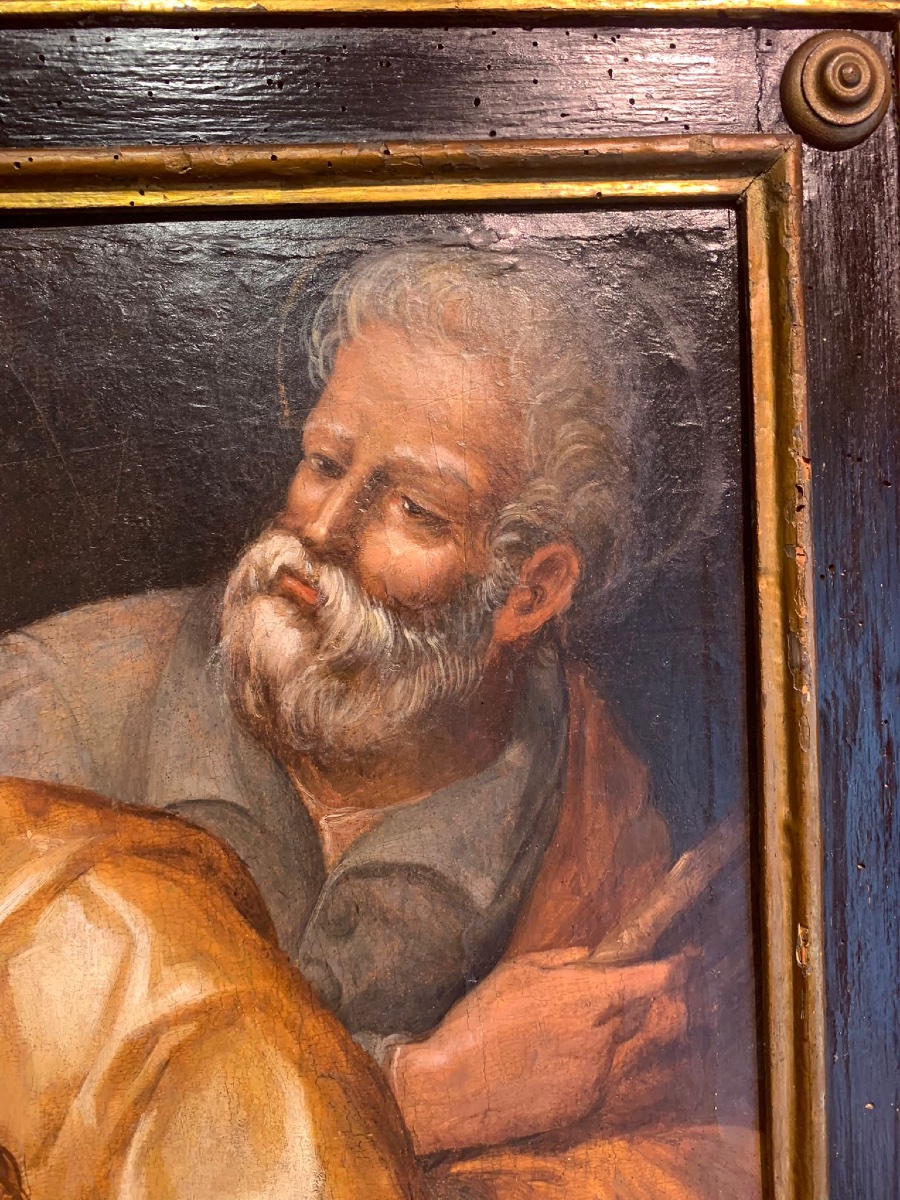 Peinture sur bois du XVIe siècle-photo-4