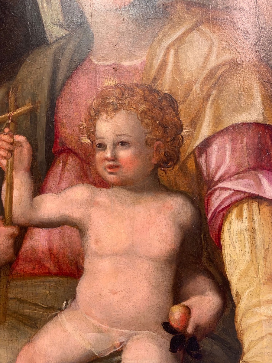 Peinture sur bois du XVIe siècle-photo-1