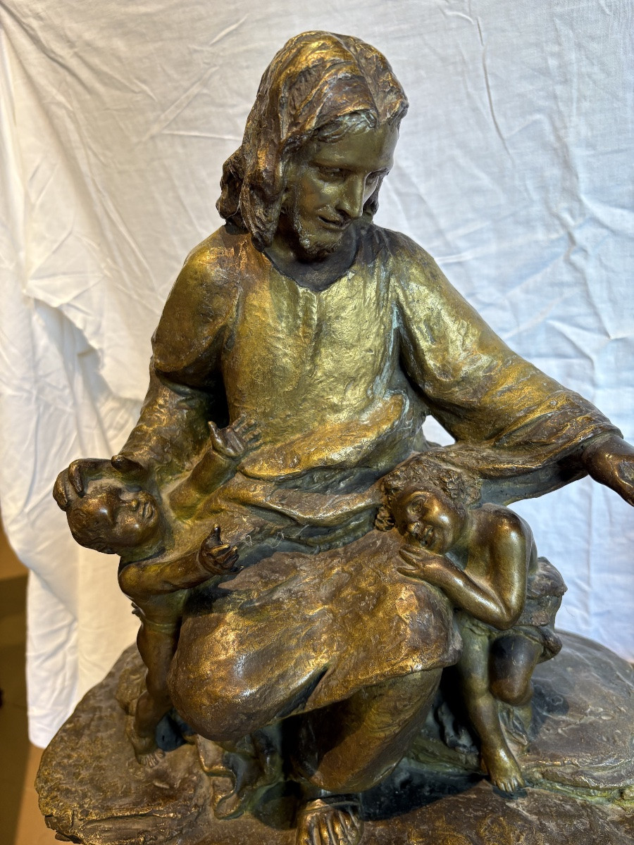 bronze représentant une scène mythologique-photo-2