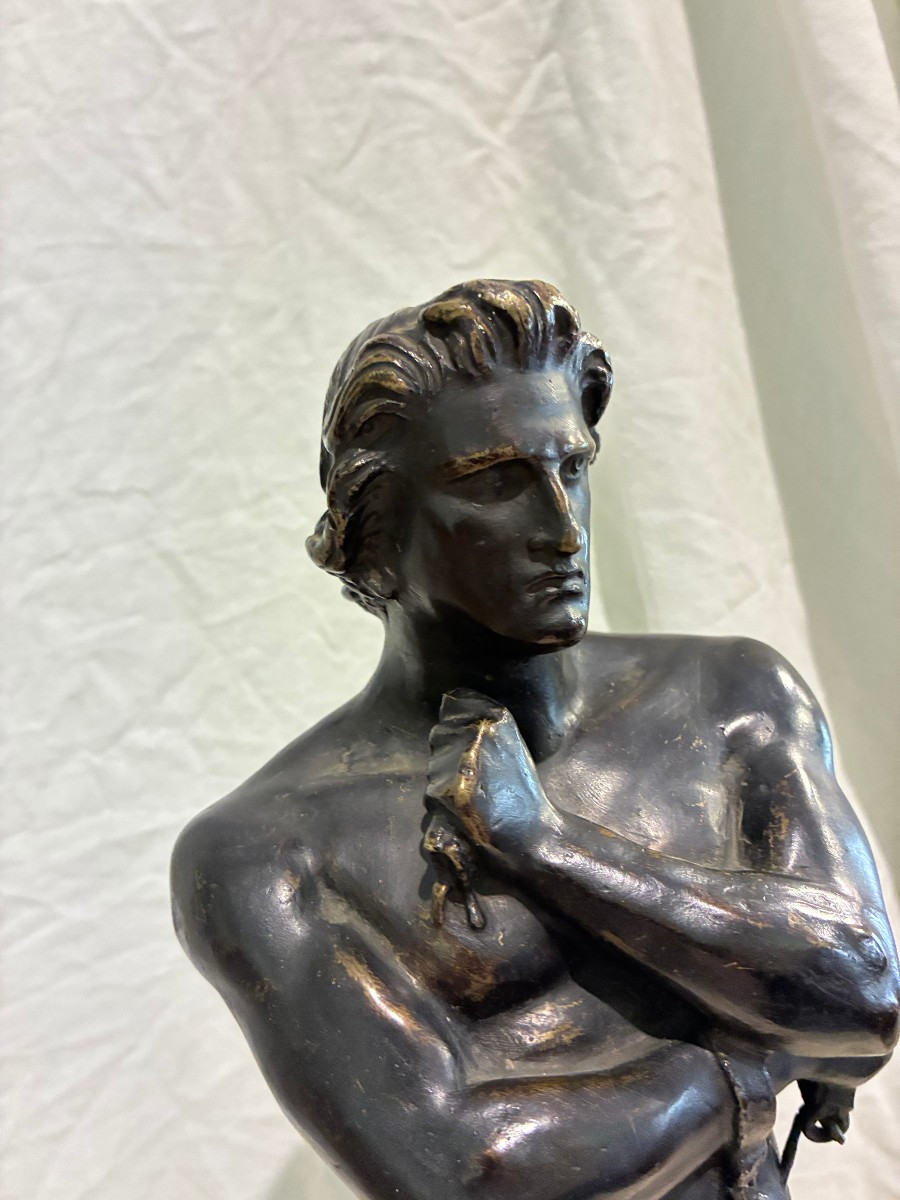 Bronze Depicting Spartacus, Italy, Second Half Of The 19th Century-photo-3