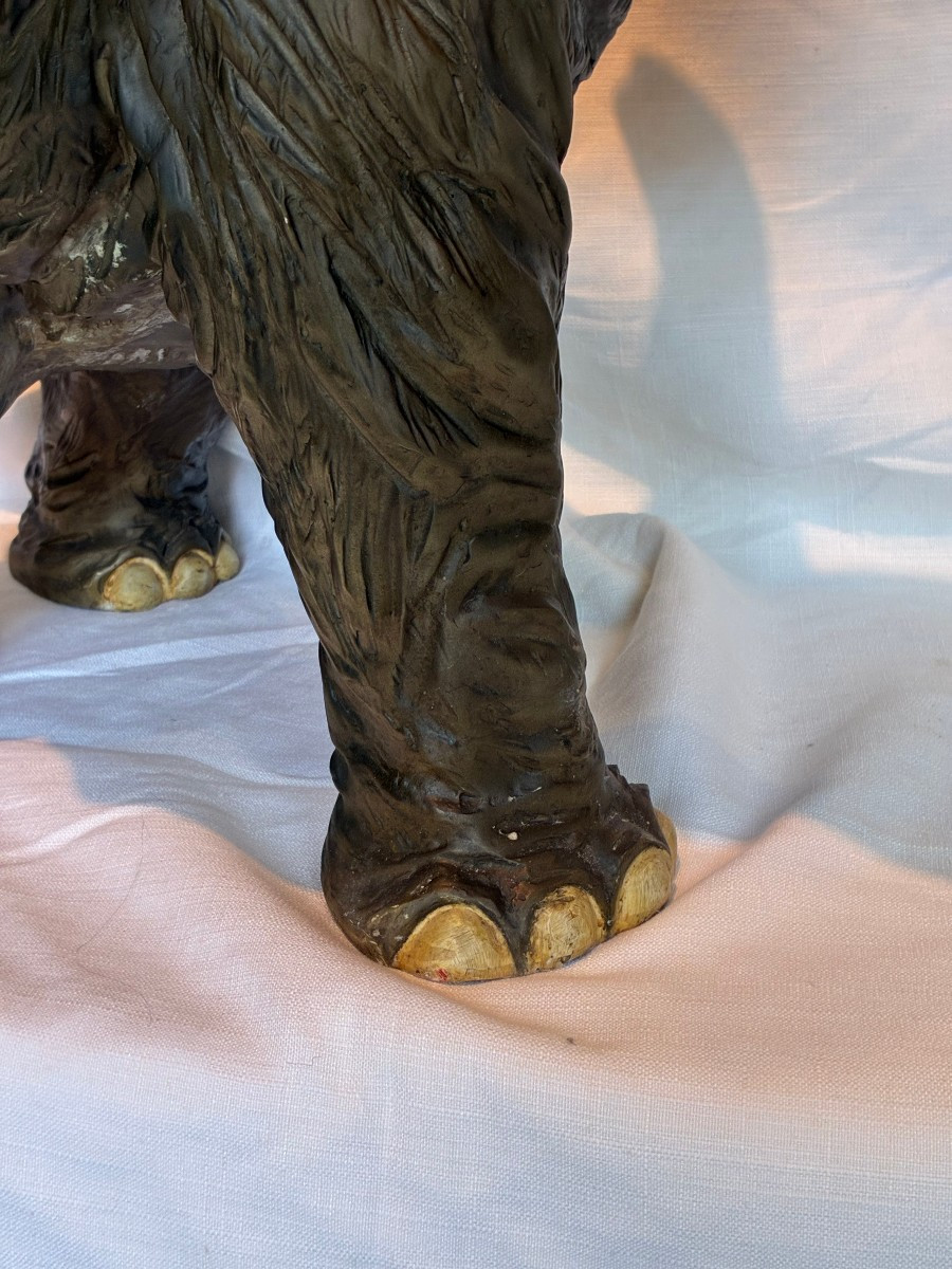 Stoneware Elephant Of Italian Origin Made At The Beginning Of The 20th Century-photo-2