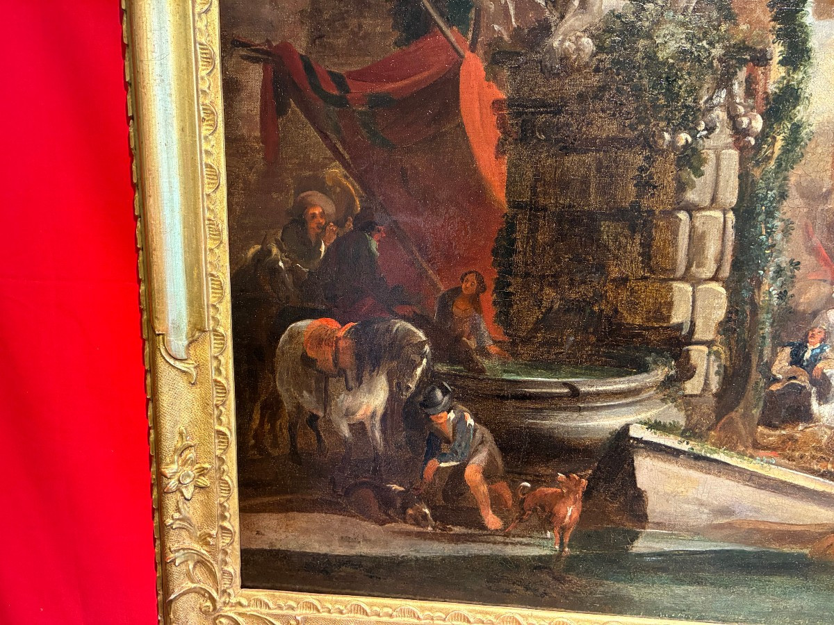 Painting Depicting A Rural Scene, Rome, Early 1700s, -photo-4