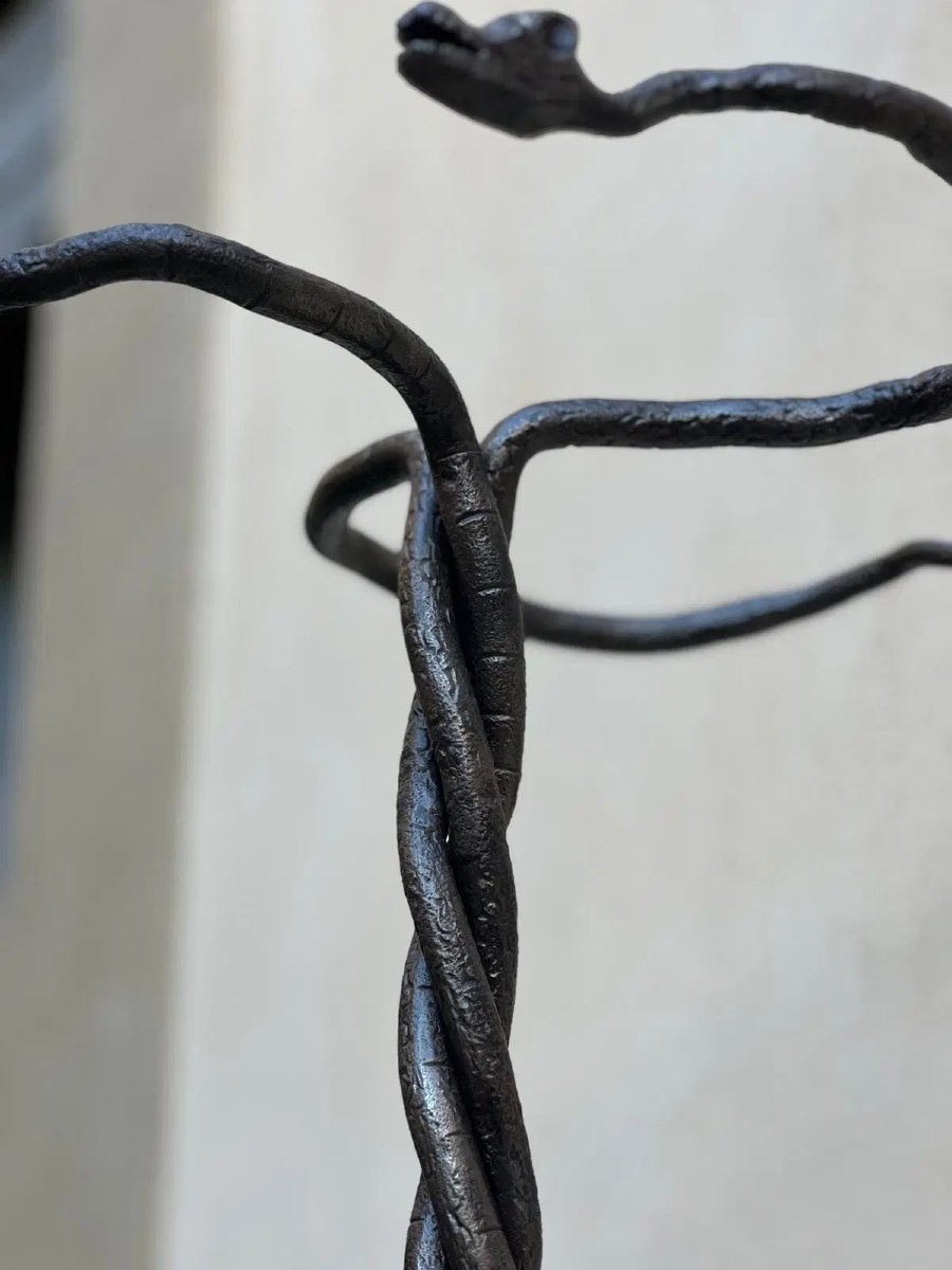 Sculpture En Fer Forgé d'Edgard Brandt-photo-2