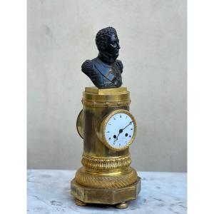 Empire Period Clock In Gilt Bronze