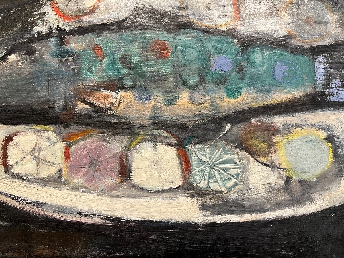 Goldkorn Georges (szydlowice, 1908 - Parigi, 1977), Still Life With Fish, 1945-1950-photo-2