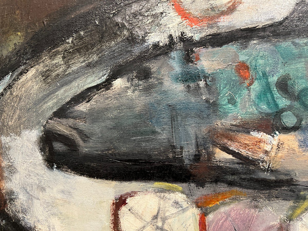 Goldkorn Georges (szydlowice, 1908 - Parigi, 1977), Still Life With Fish, 1945-1950-photo-3