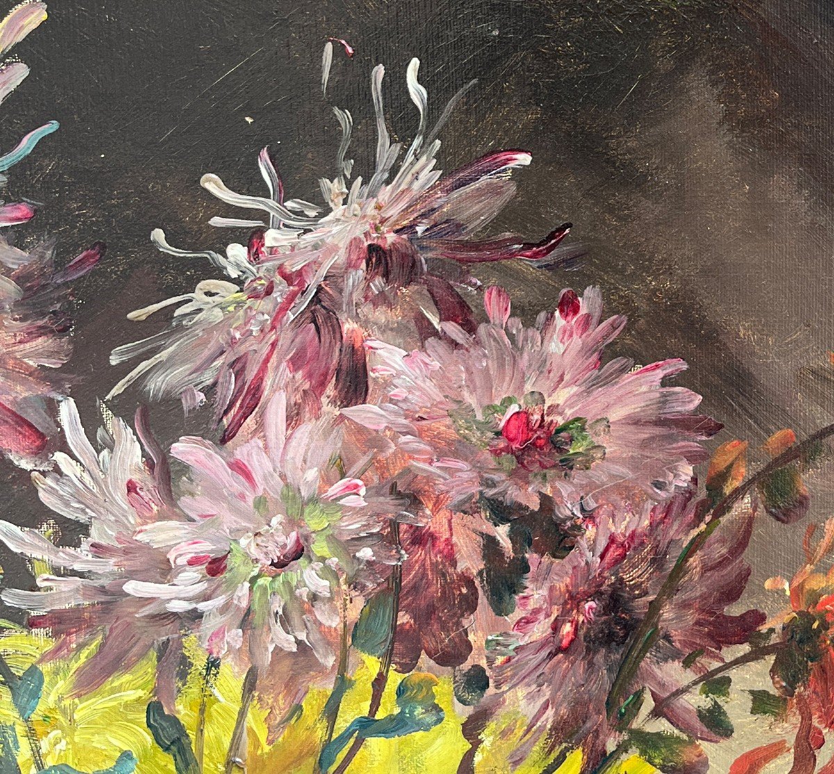 Edmond Van Coppenolle (belgium, 1846 - France, 1914) Bouquet Of Flowers-photo-3