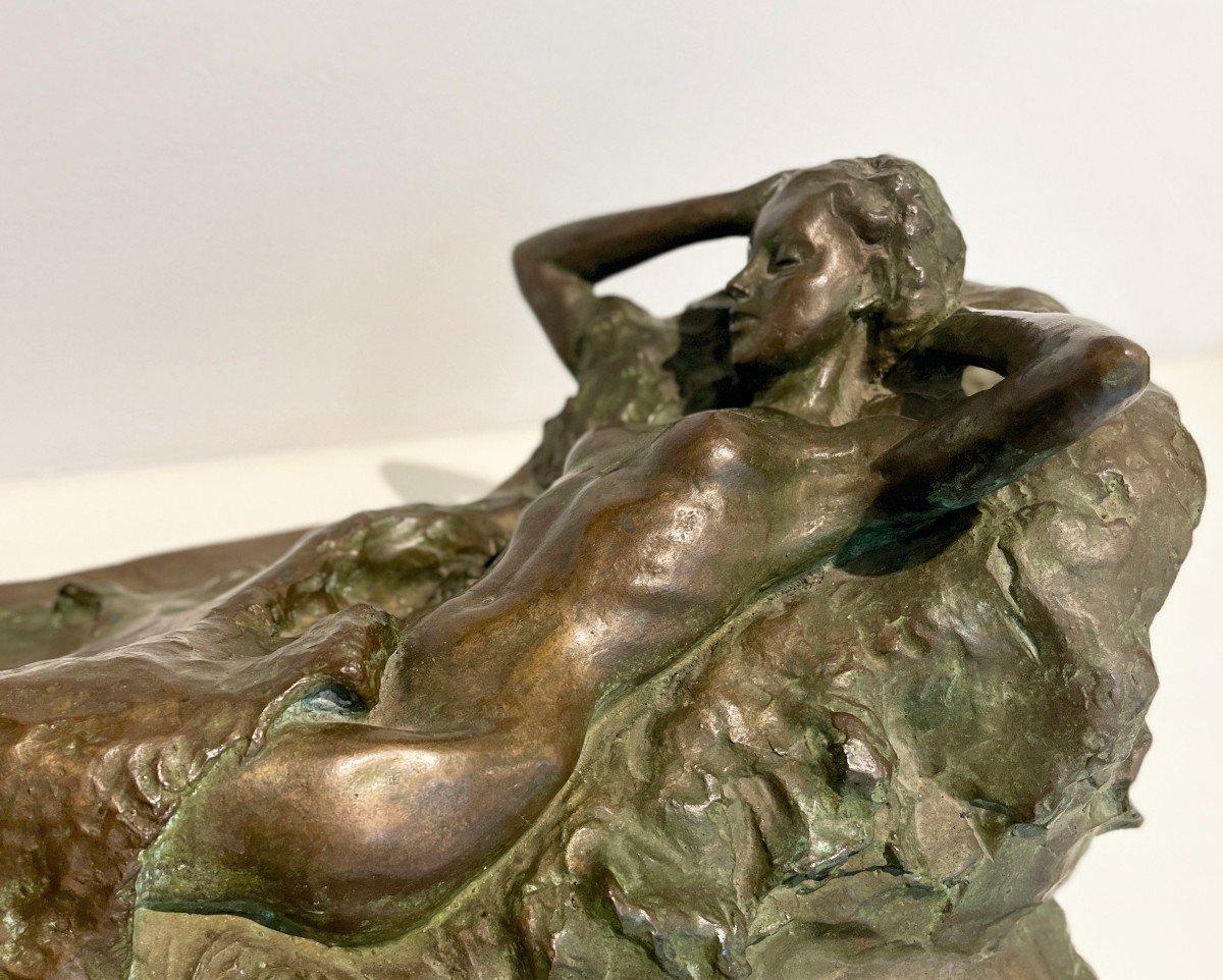 Giuseppe Siccardi (1883-1956) Femme nue couchée, 1949-photo-1