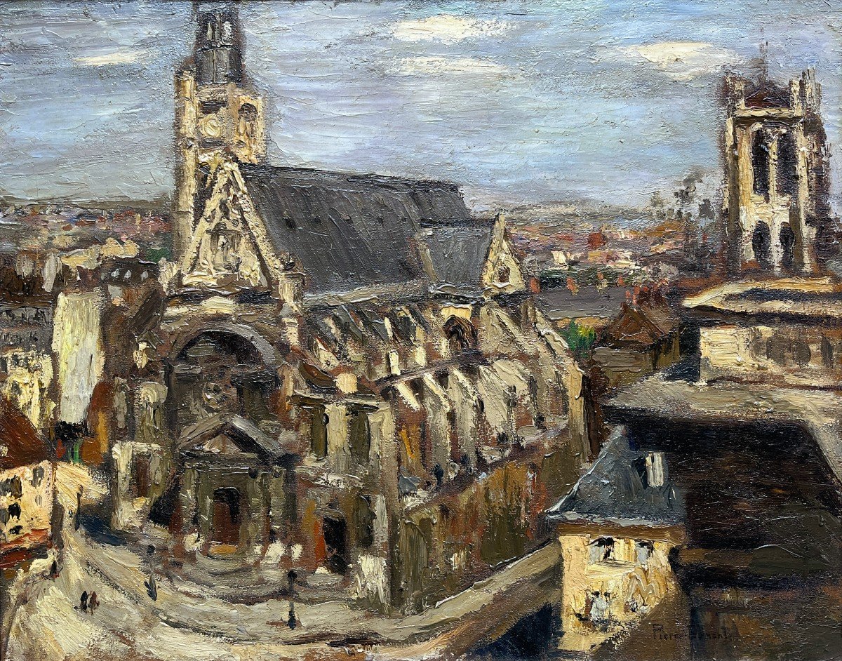 Pierre Dumont (1884-1936) Church Saint-étienne-du-mont In Paris-photo-2