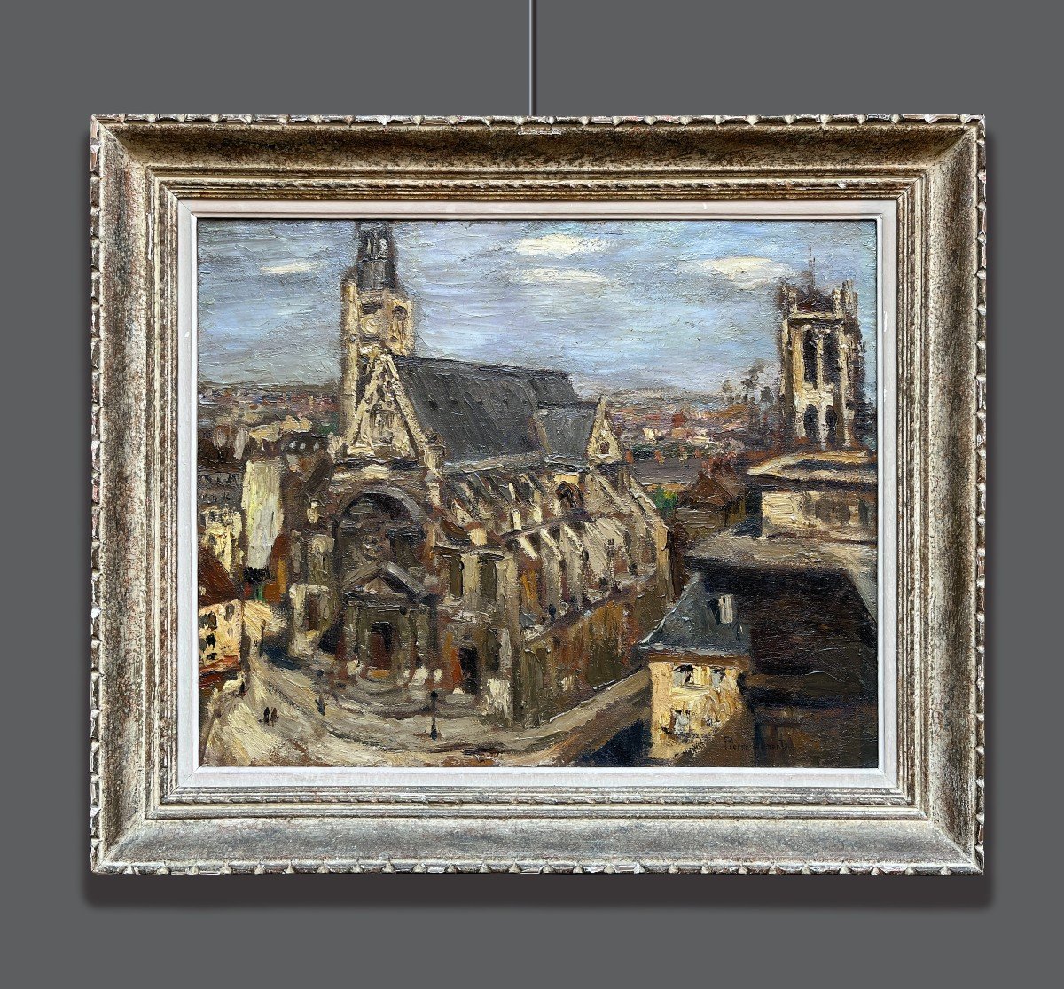 Pierre Dumont (1884-1936) Church Saint-étienne-du-mont In Paris