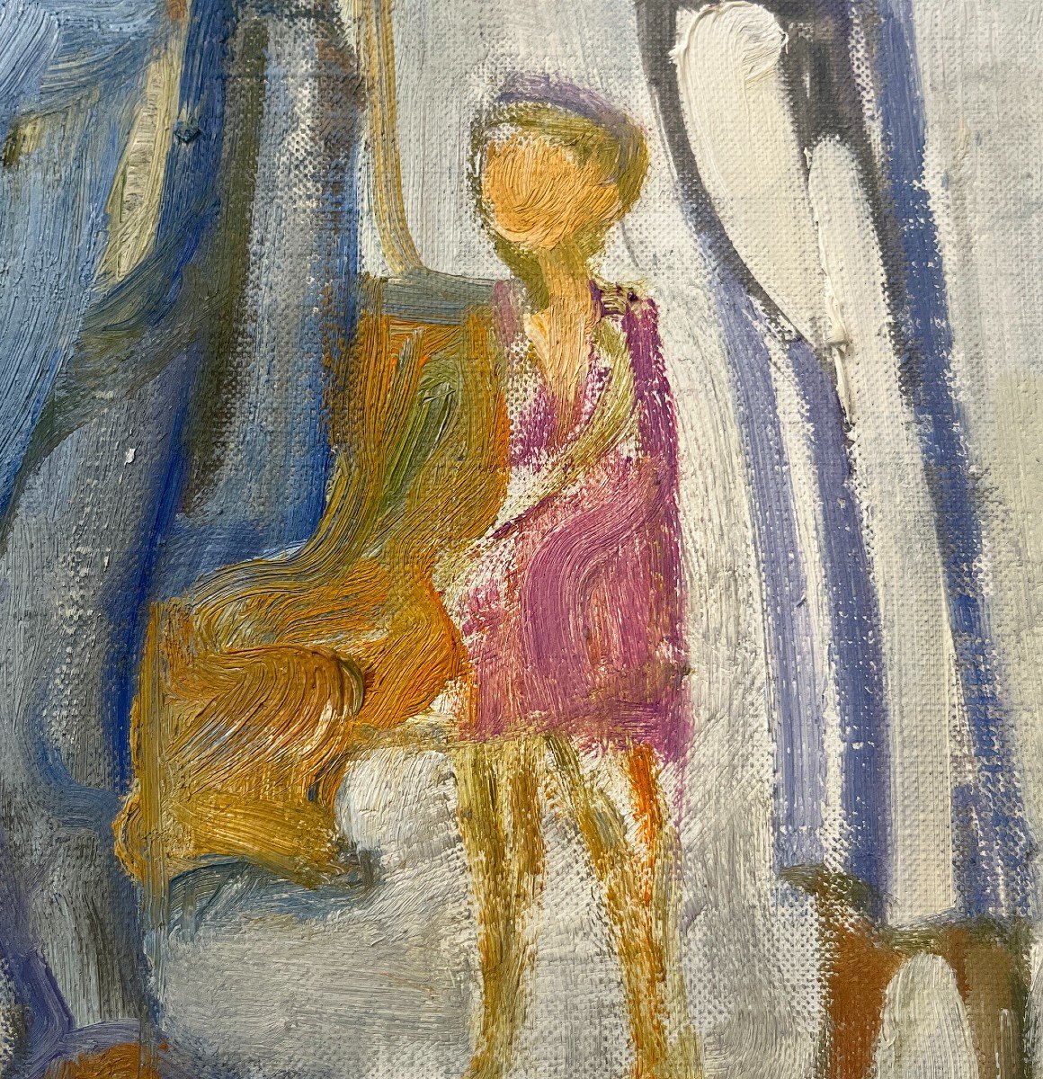 Trento Longaretti (1916-2017) Accordéon Et Personnages Dans La Neige, 1973-photo-4