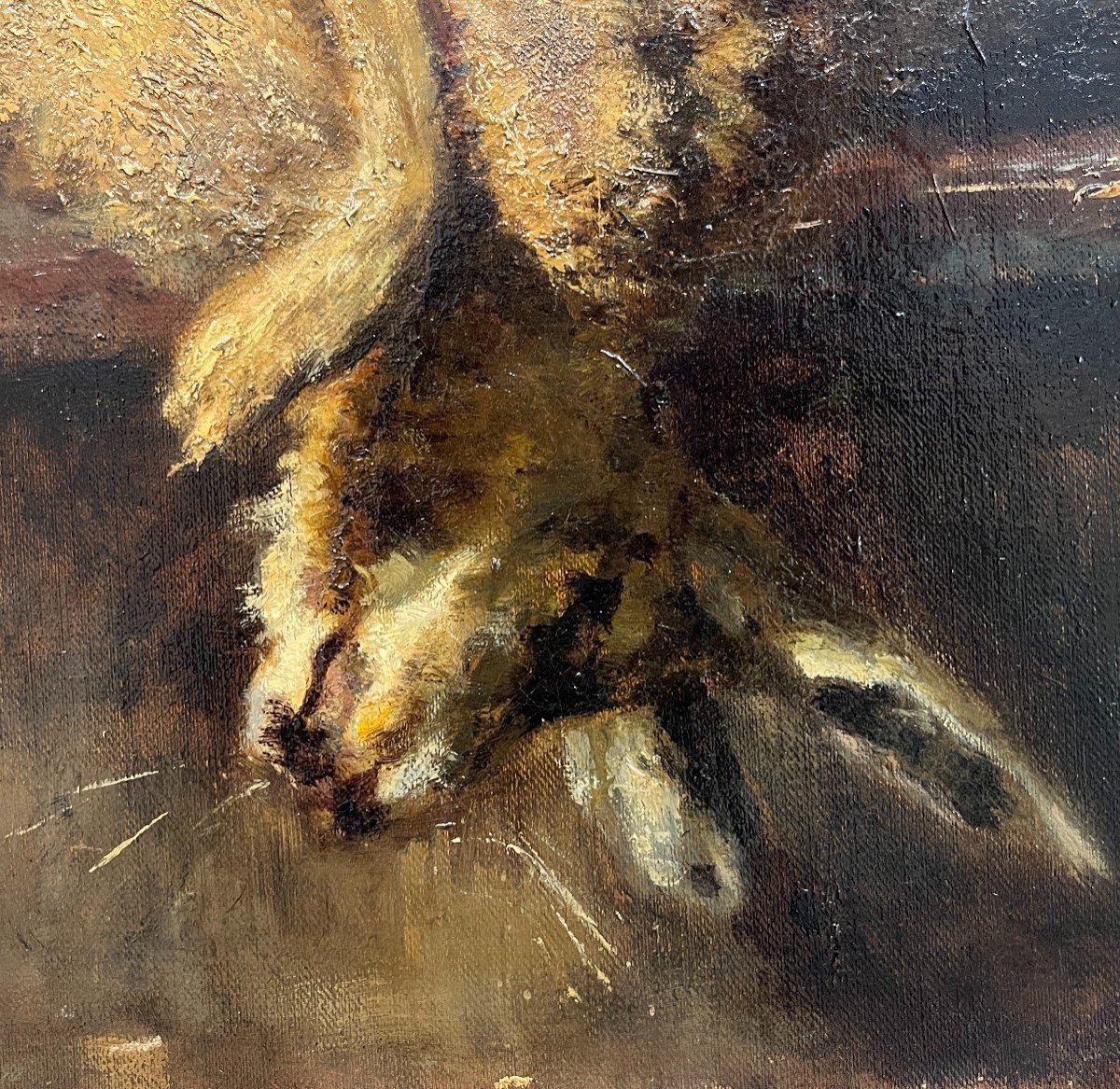 Carlo Paolo Agazzi (milan, 1870-1922) Still Life With Hare-photo-1