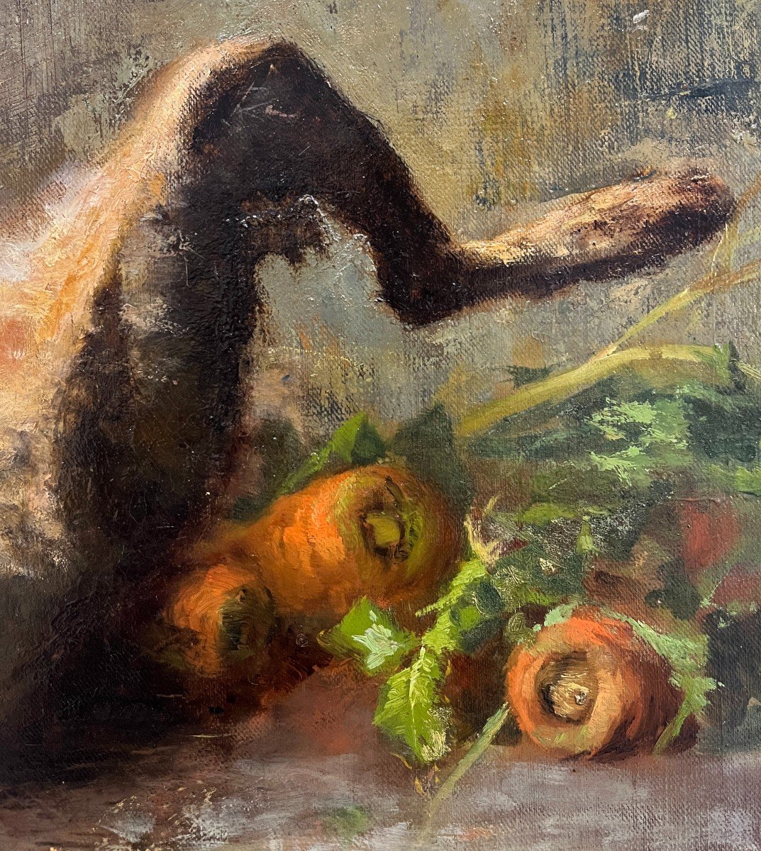 Carlo Paolo Agazzi (milan, 1870-1922) Still Life With Hare-photo-3
