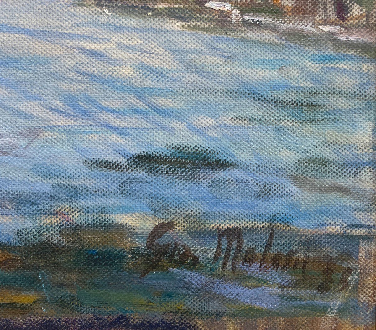 Giovanni Malesci (Vicchio, Florence, 1884 – Milan, 1969) Paysage Marin-photo-2