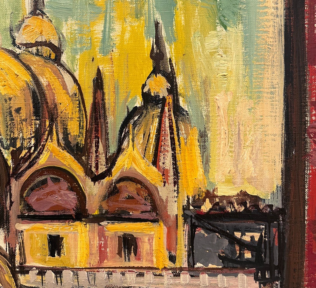 Isis Kischka (Paris, 1908 - Montmorency, France, 1973) Venezia, Piazza San Marco-photo-3