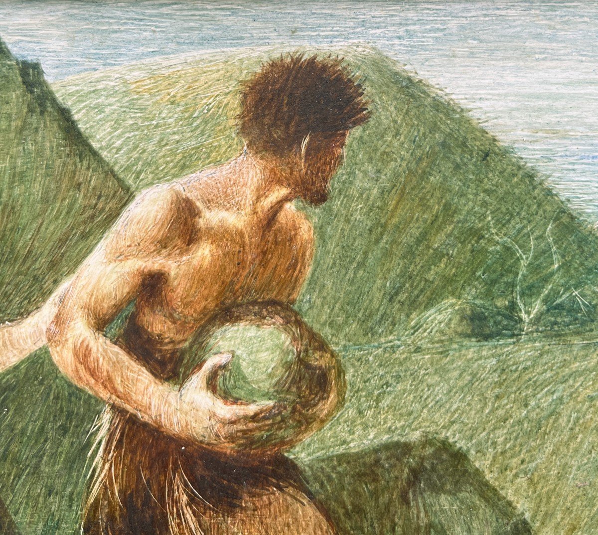 Alfredo Soressi (piacenza, Italy, 1897-1982) Hermits-photo-4