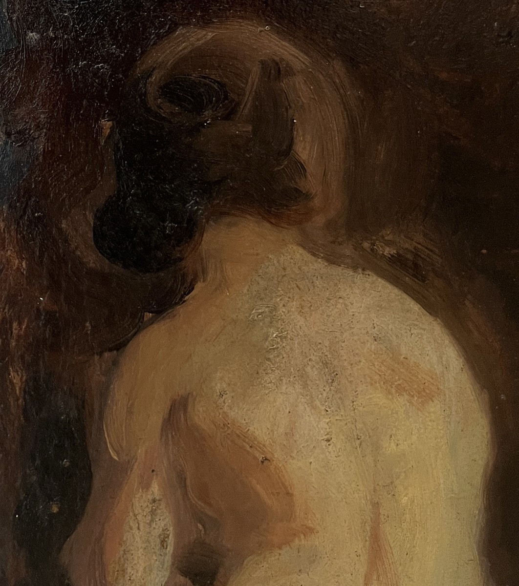 Nicolae Vermont (Roumanie, 1866- 1932) Nymphes et Satyre, 1910 - Chambre avec vue extérieure-photo-1