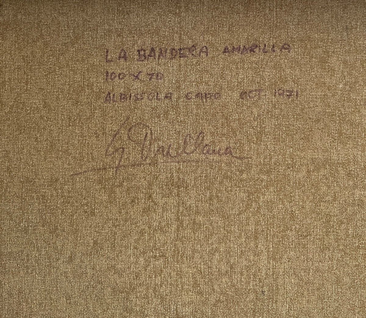 Gaston Orellana (Valparaíso, Cile, 1933) Le Drapeau Jaune, 1971-photo-4
