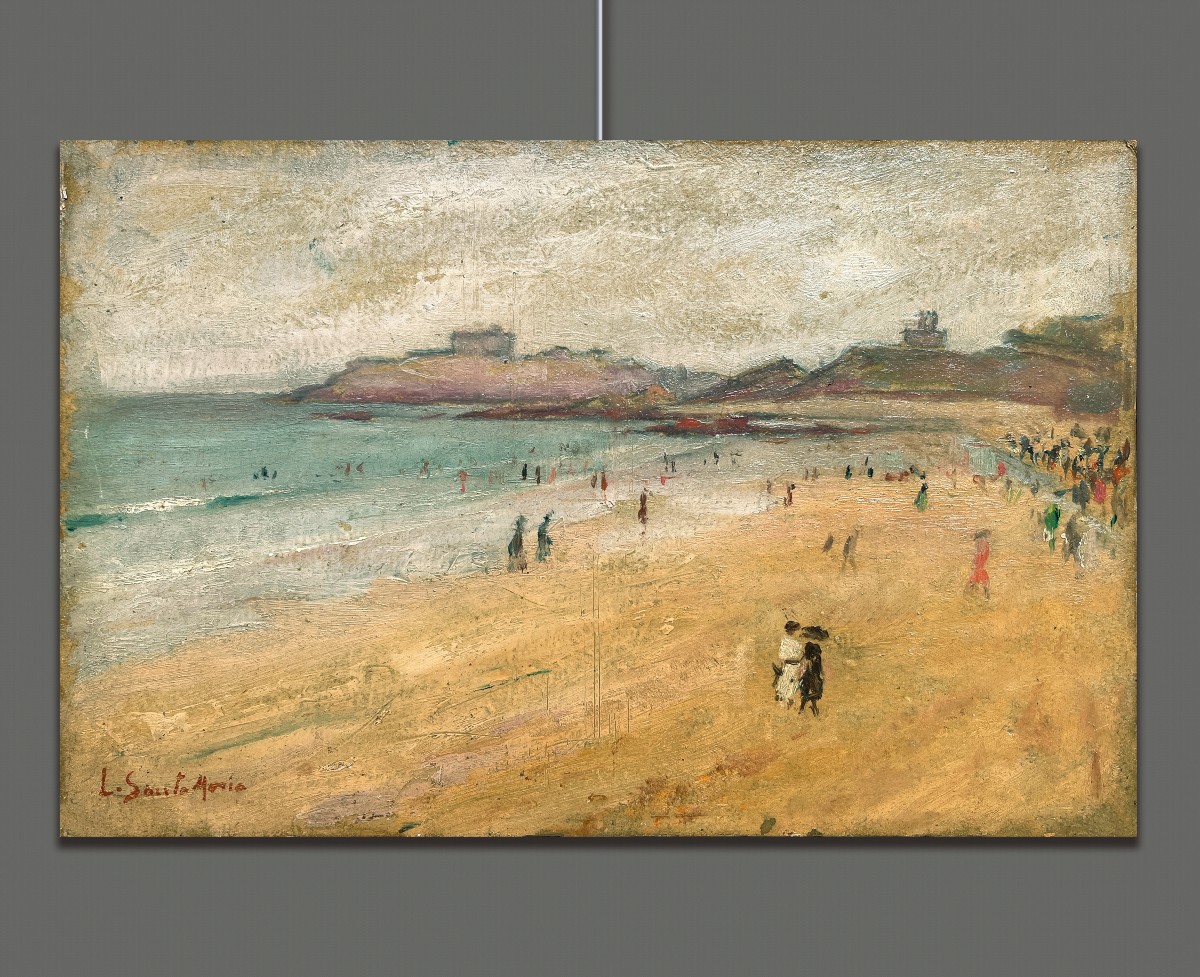 Leopoldo Barthelemy Santa Maria  (spain, 1887-1970) Beach